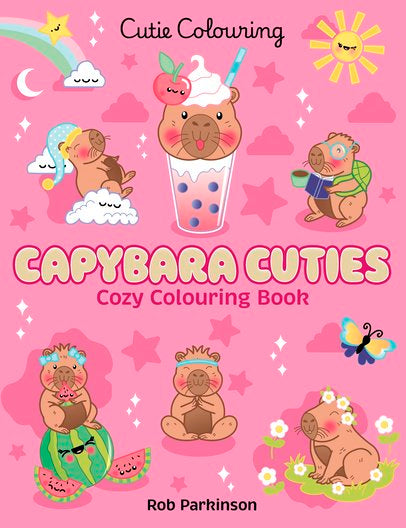 Cutie Colouring: Capybara Cuties Cozy Colouring Book