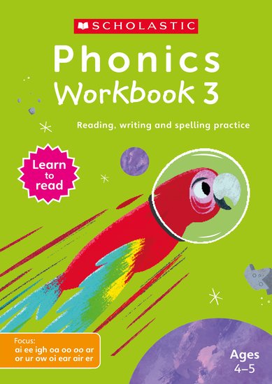 Scholastic Phonics: Workbook 3 - Age 4-5