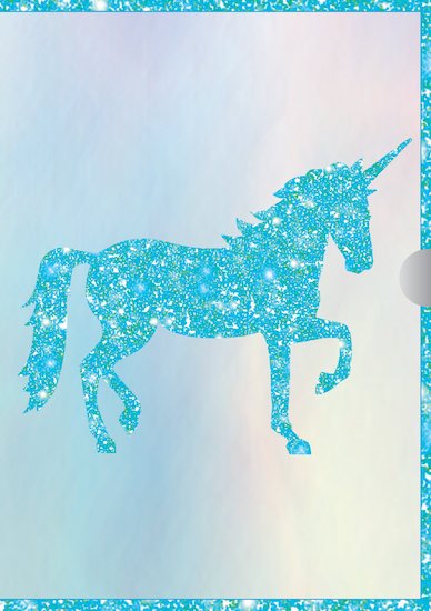 Unicorn Glitter Confetti Diary