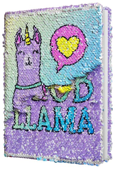 No Probllama Magic Sequin Journal
